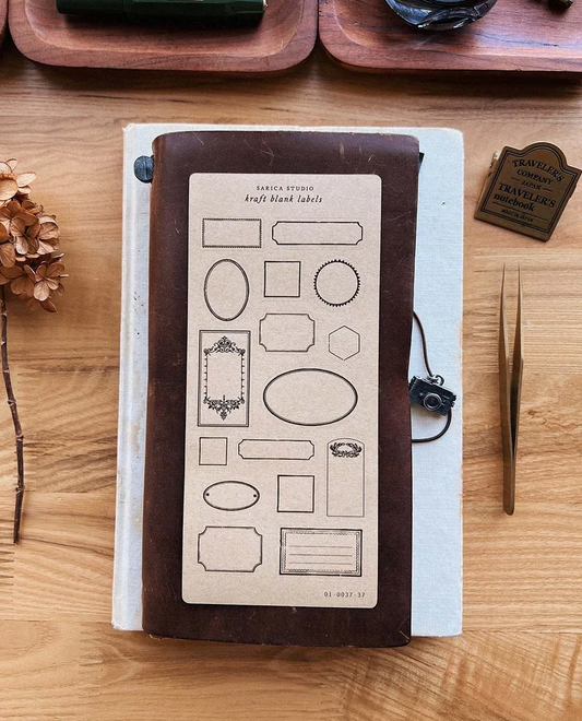Kraft Blank Label Stickers