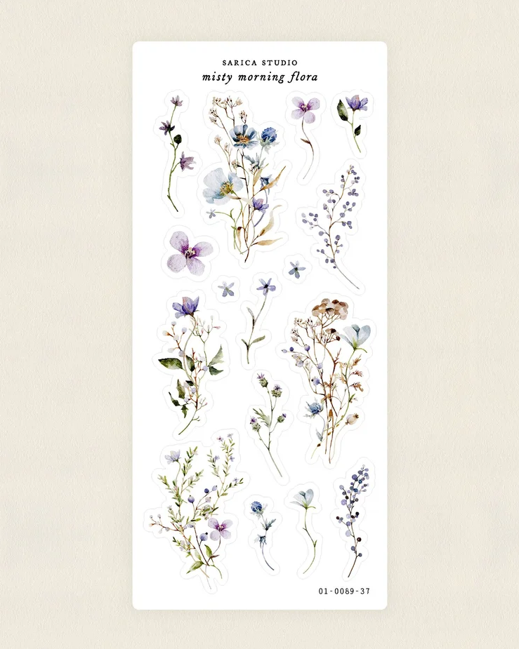 Misty Morning Flora Stickers