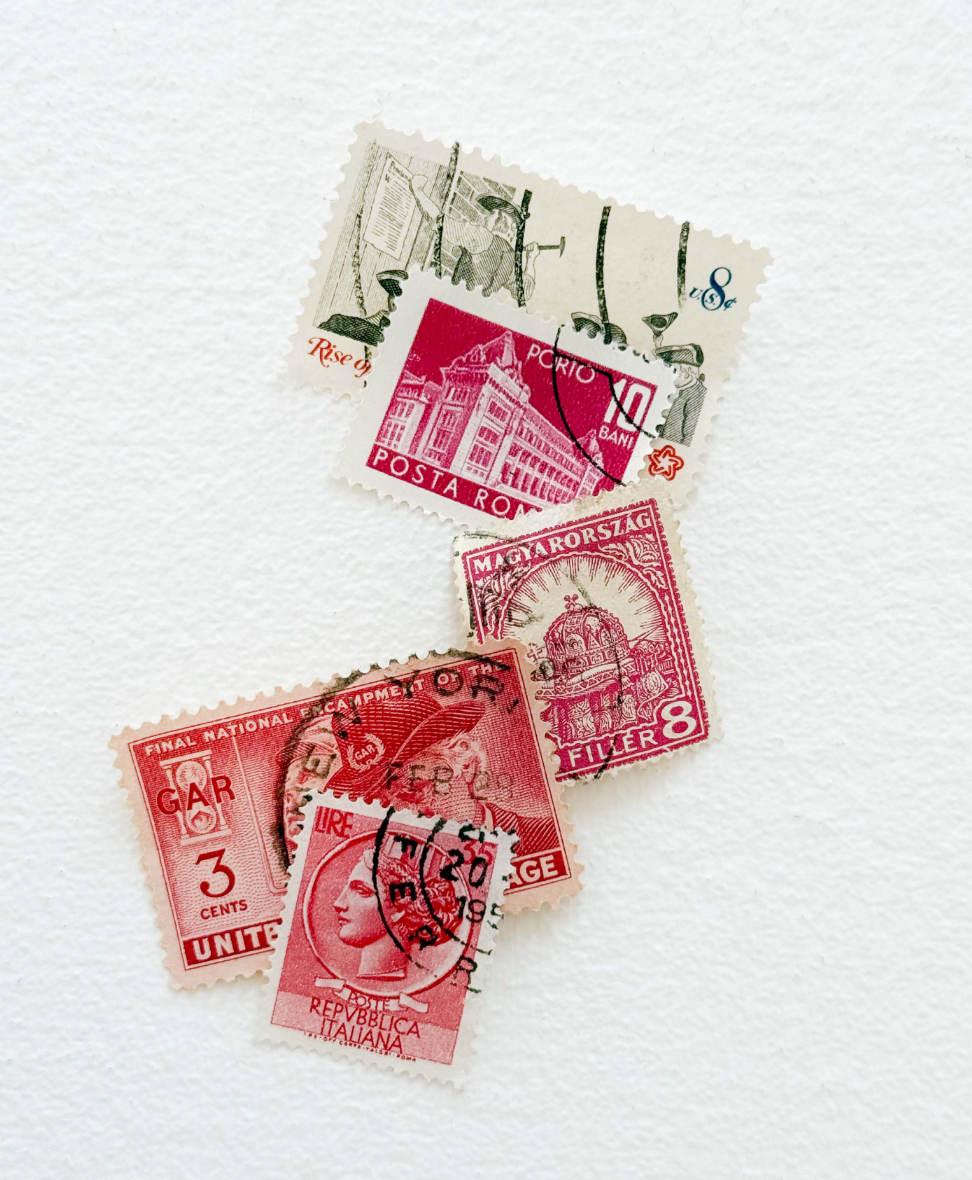 Vintage Stamps - Set of 50