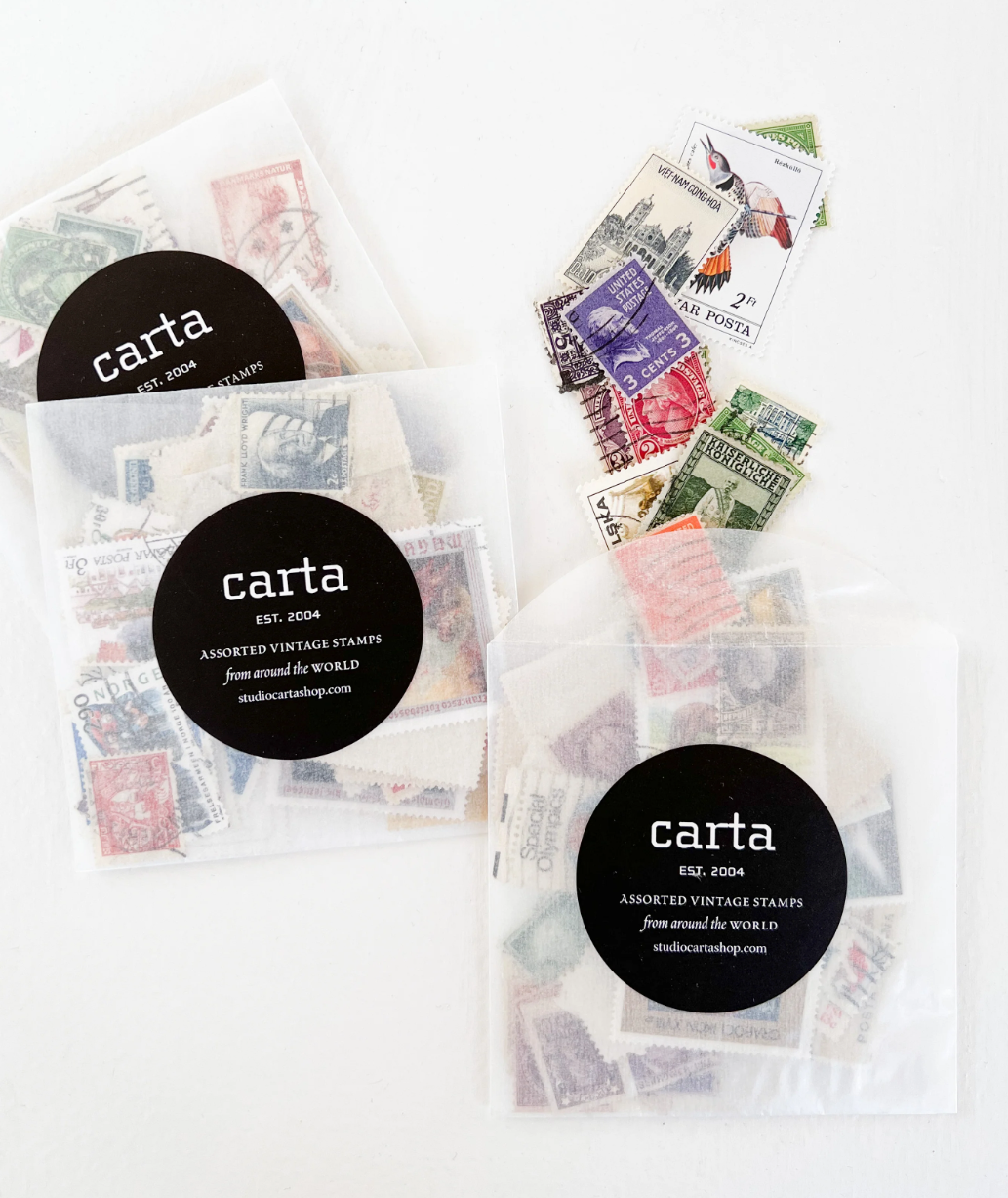 Vintage Stamps - Set of 50