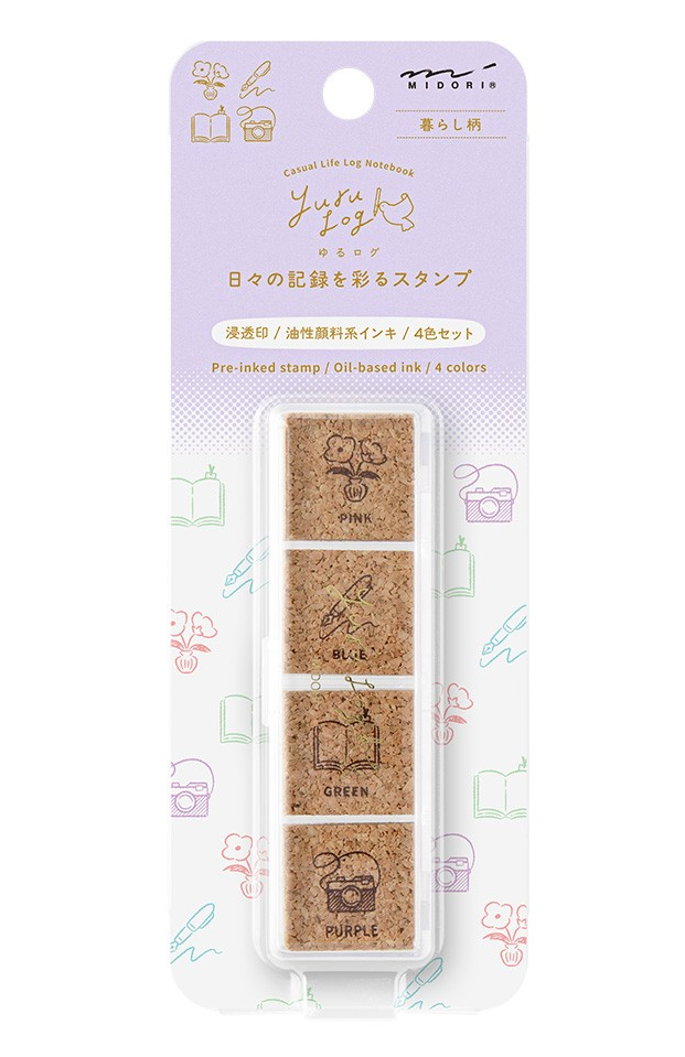 Yuru Log Paintable Stamp - 4 Variations