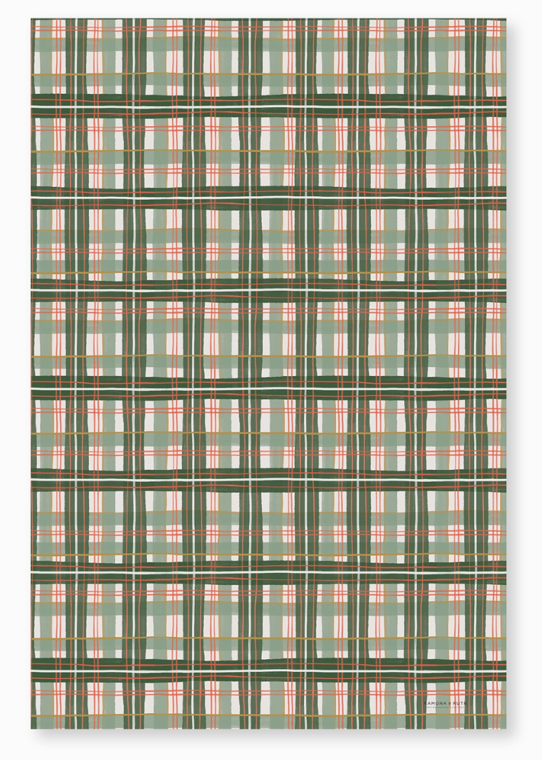 Holiday Plaid Gift Wrap