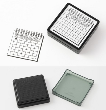 Paintable Stamp Pre-Inked Calendar