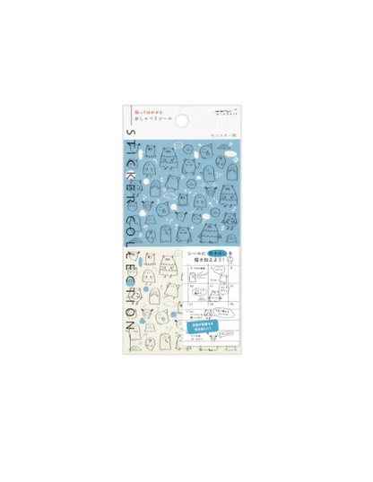 Midori Planner Sticker - Chat Monsters