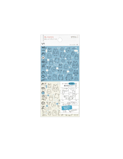 Midori Planner Sticker - Chat Monsters