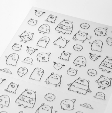 Midori Planner Sticker - Chat Monsters