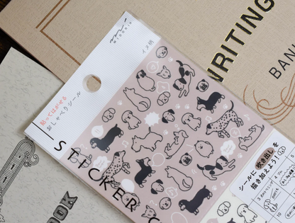 Midori Planner Sticker - Chat Dogs