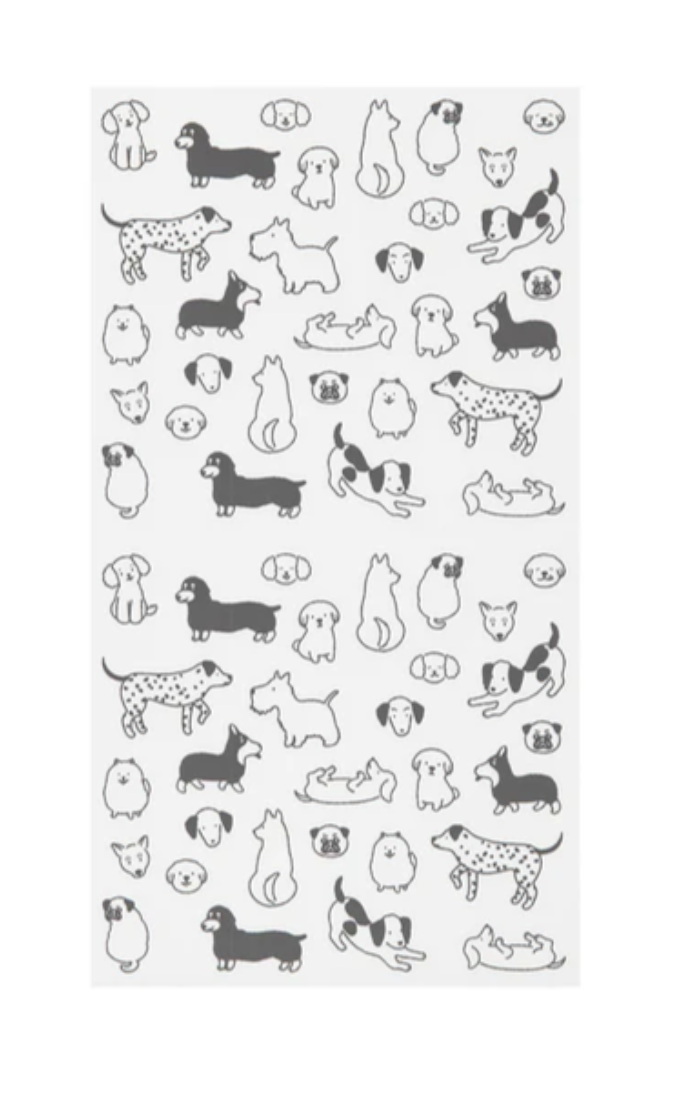 Midori Planner Sticker - Chat Dogs