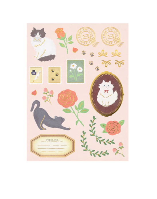 Midori Letter Set Collage Pattern 0 Cat