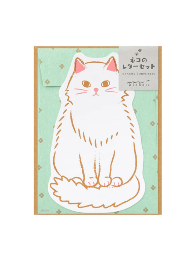 Midori Letter Set - Cat