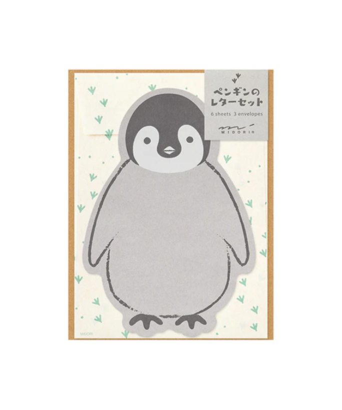 Midori Letter Set - Penguin