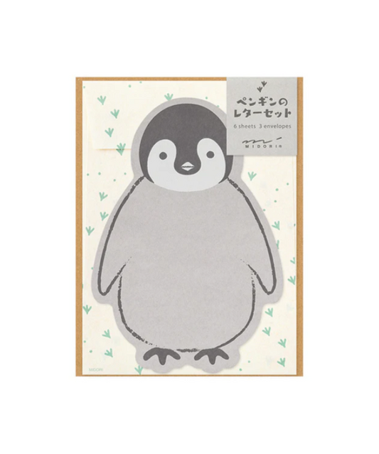 Midori Letter Set - Penguin