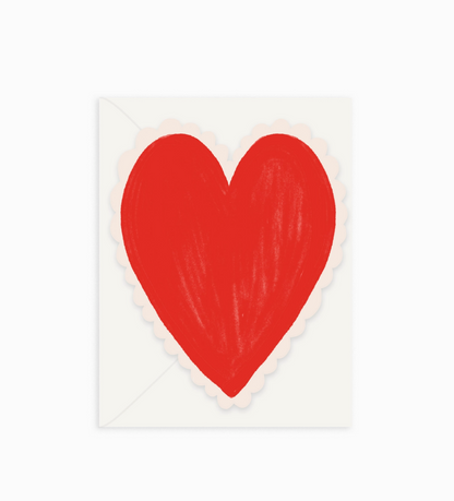 Heart Doily Mini Flat Note