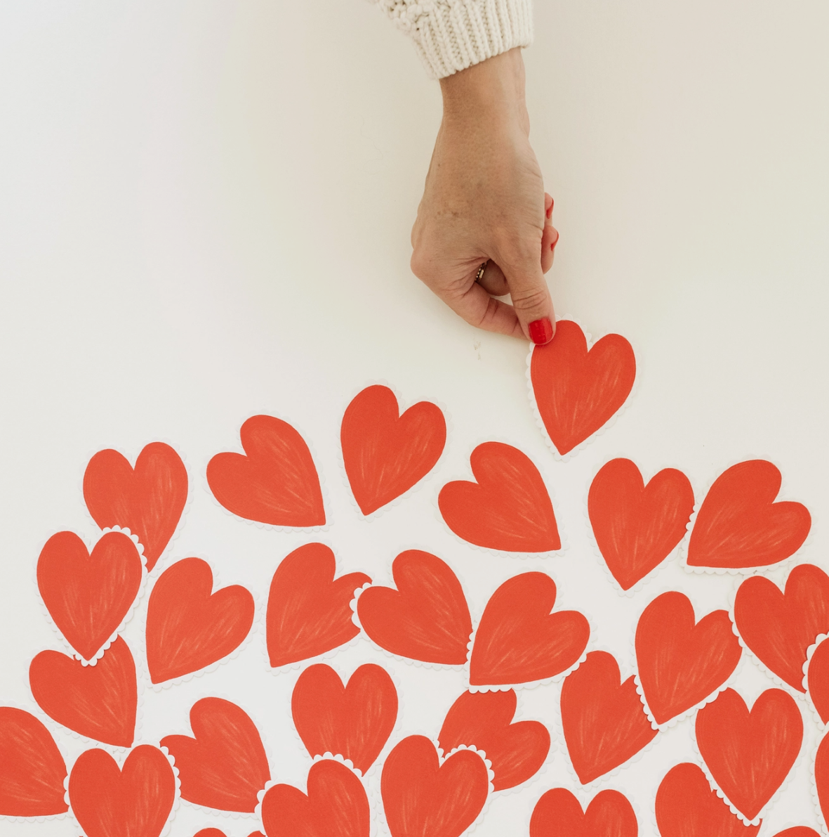 Heart Doily Mini Flat Note