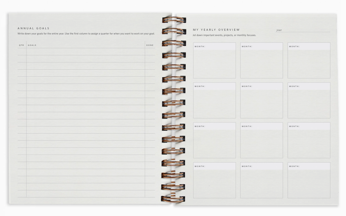 Quarterly Overview Planner / Undated