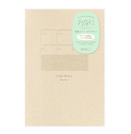 Yuru Log Notebook - Monthly Free Diary - B6