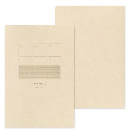 Yuru Log Notebook - Monthly Free Diary - B6