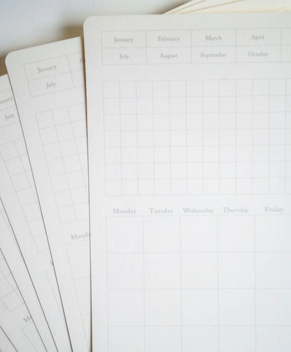 Stalogy Removable Calendar Sticker Sheet - Small