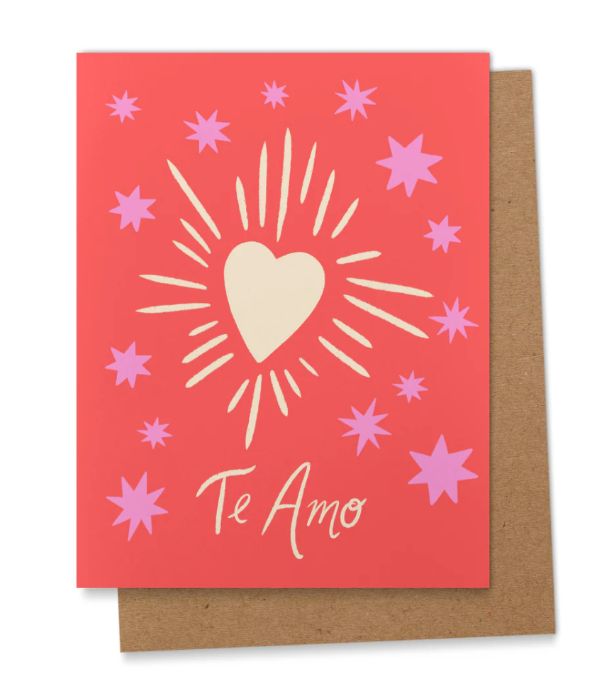 Te Amo Valentine's Day Greeting Card