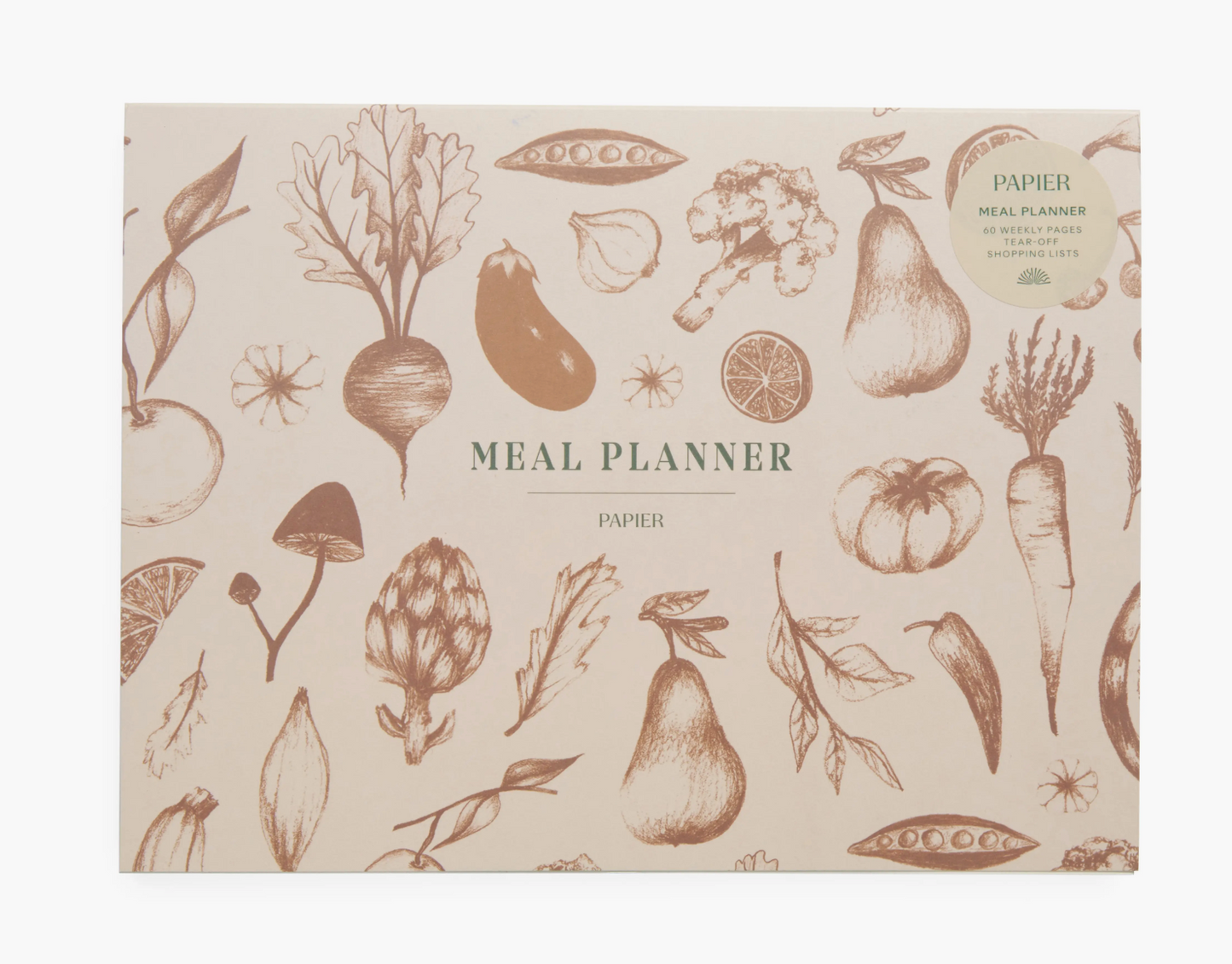 Undated Weekly Meal Planner & Grocery List