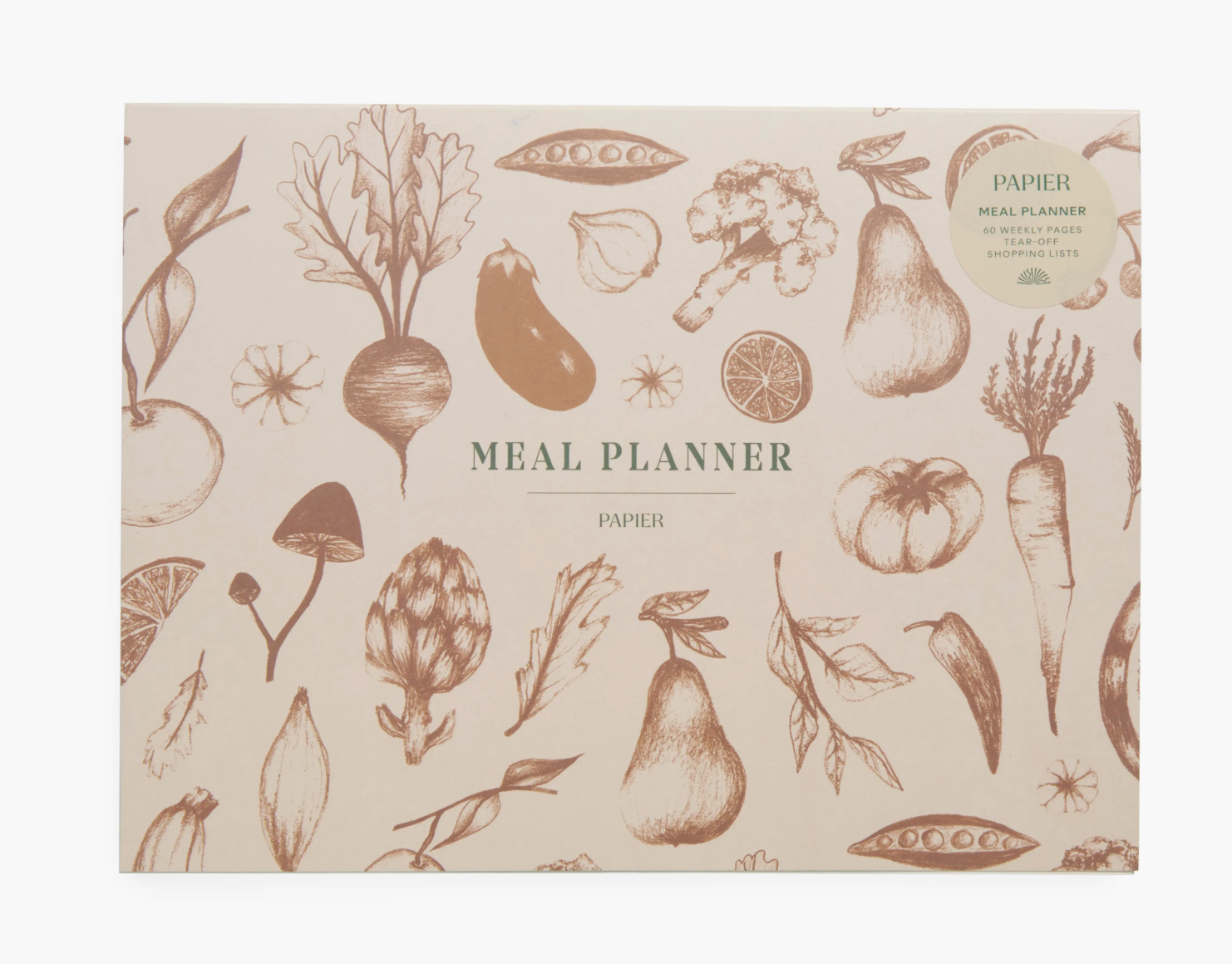 Undated Weekly Meal Planner & Grocery List