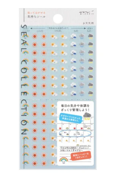 Midori Sticker Sheet Feelings Weather