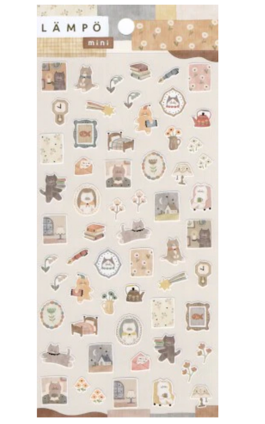 Lanpo Sticker Sheet Cat and Night