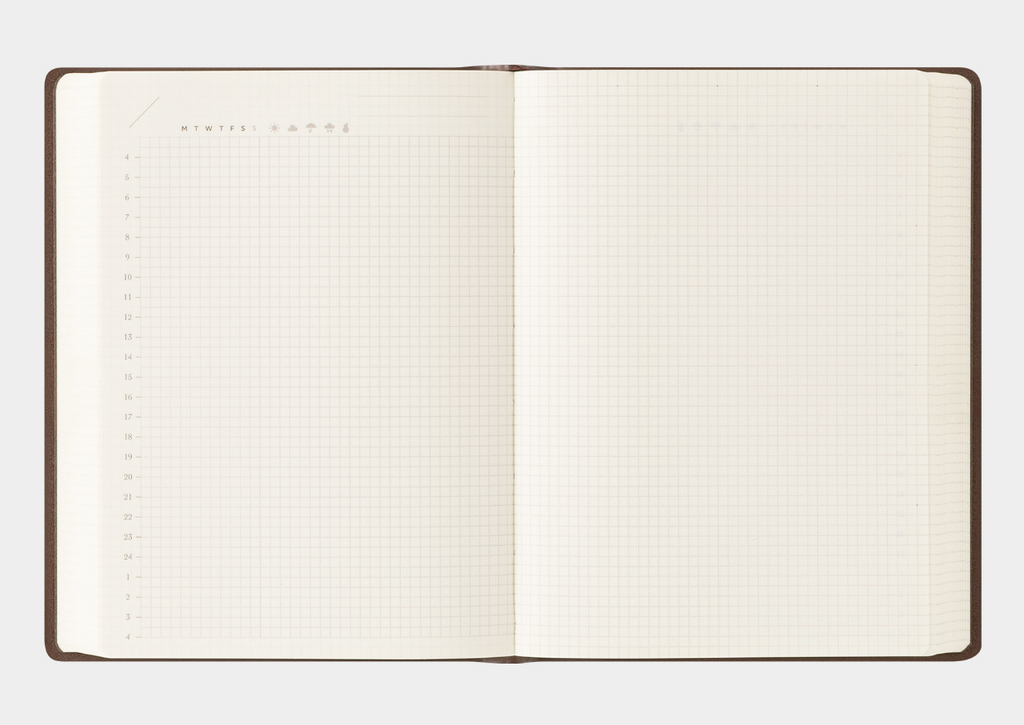 Midori Free Diary Hibino - Undated