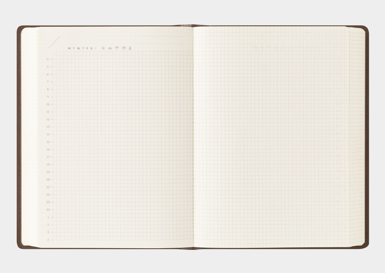 Midori Free Diary Hibino - Undated