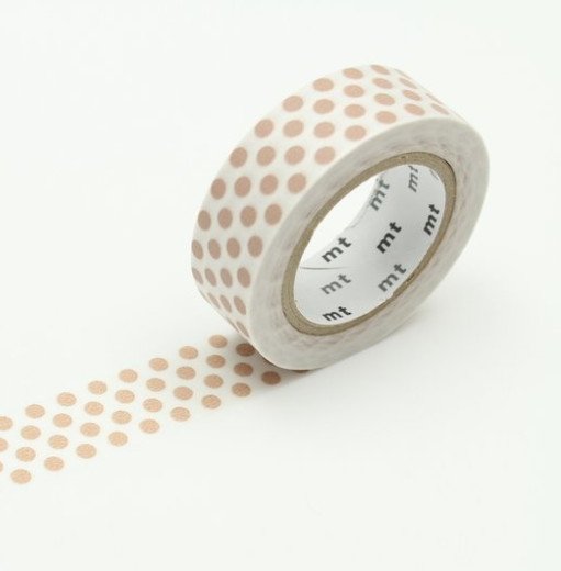 Washi Tape Dot Milk Tea