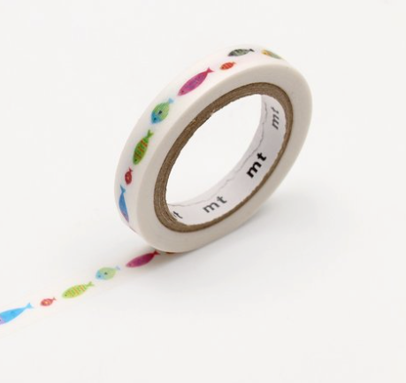Washi Tape 7mm Fish Line