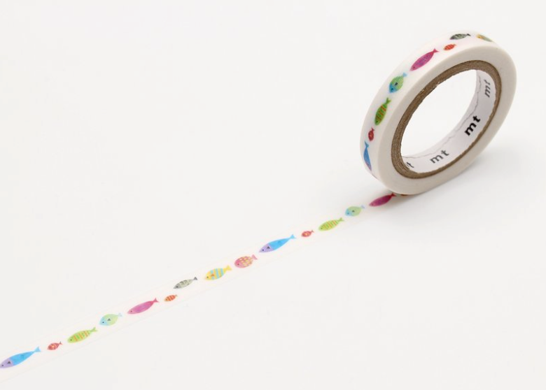 Washi Tape 7mm Fish Line
