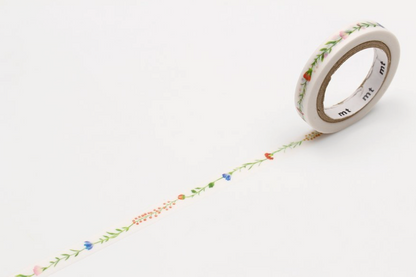 Washi Tape 7mm Flower Line