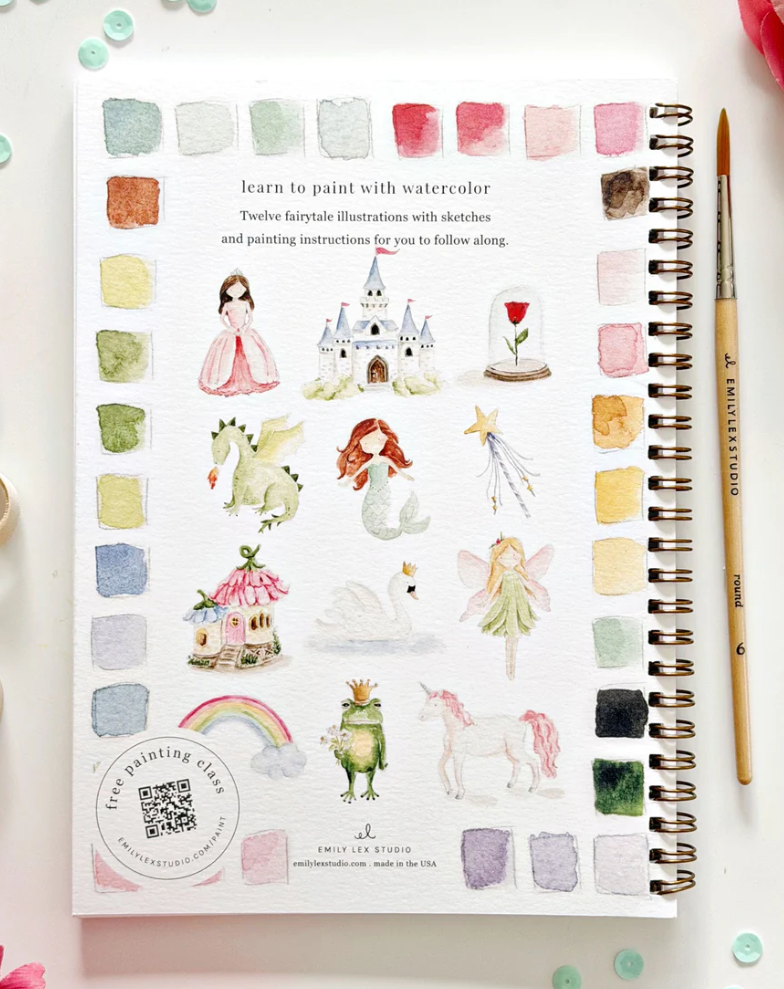 Fairytale Watercolor Workbook