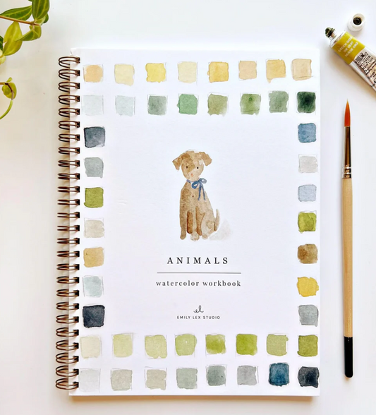 Animals Watercolor Workbook