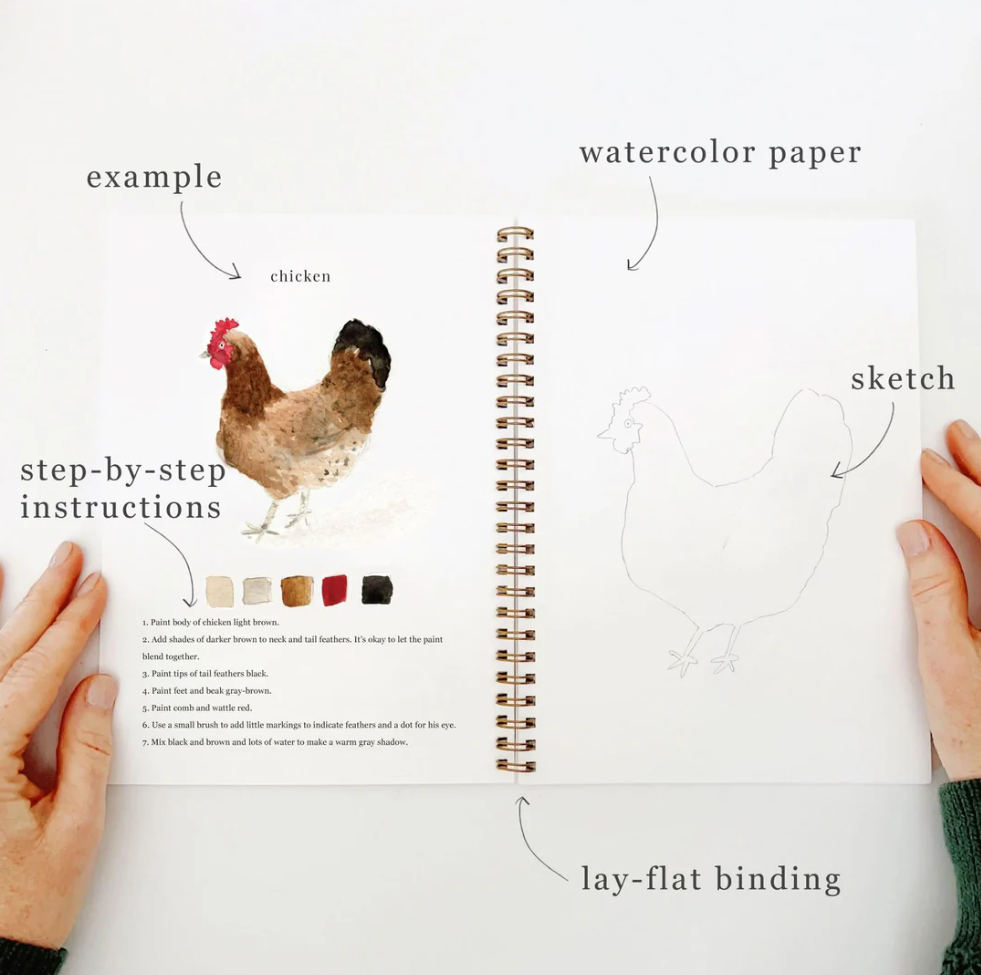 Animals Watercolor Workbook