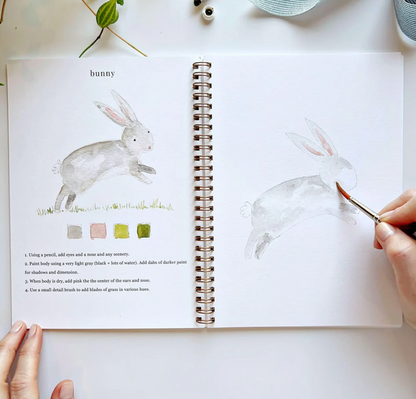 Animals Watercolor Workbook