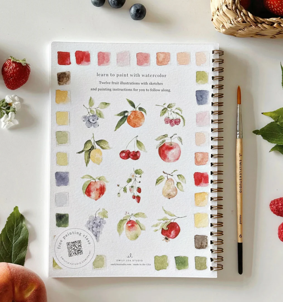Fruit Watercolor Workbook