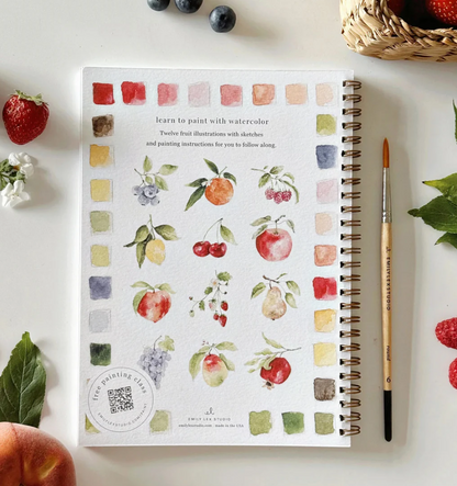 Fruit Watercolor Workbook