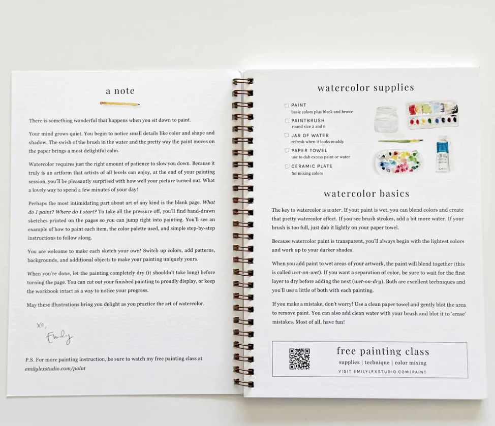 Fruit Watercolor Workbook