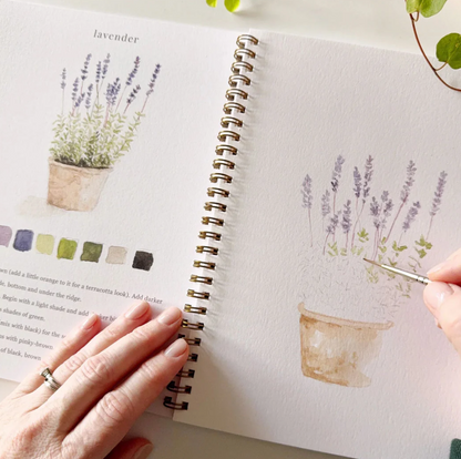 Garden Watercolor Workbook