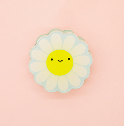 Happy Daisy! Decorative Double-Sided Clear Acrylic Clip