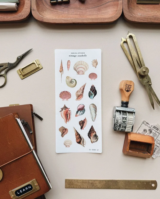 Vintage Seashells Stickers