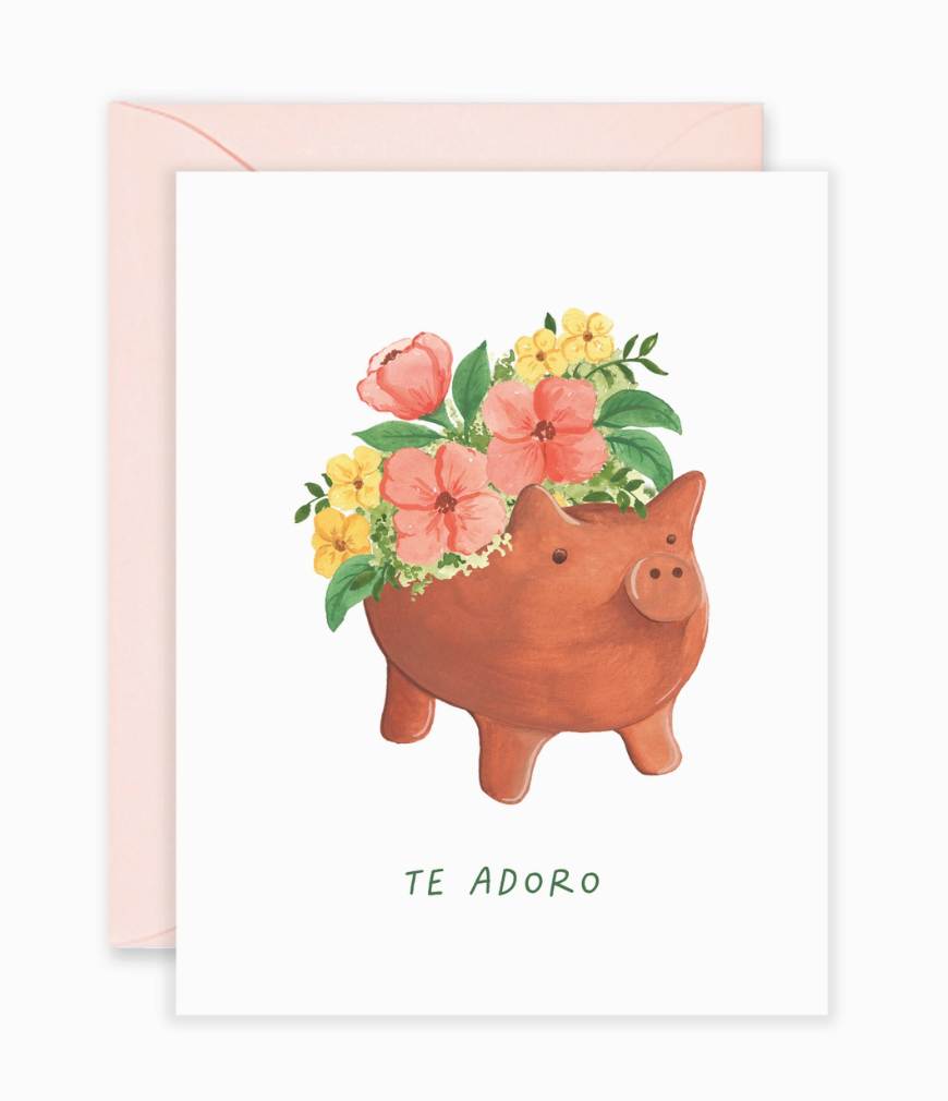 Marranito Te Adoro Card