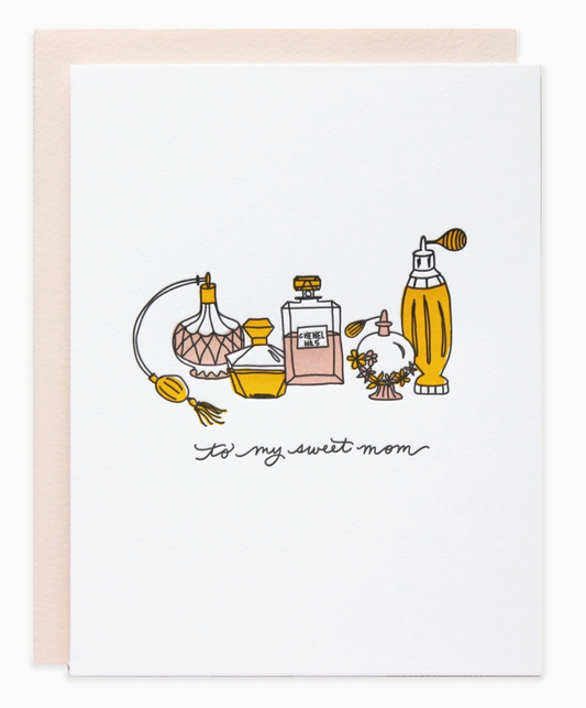 Mom Perfume Greeting Card