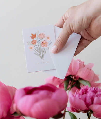 Just For You Bouquet Mini Card