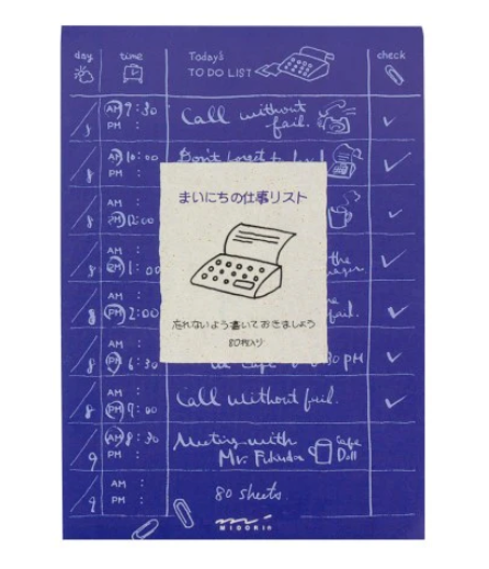 Midori To Do Memo Pad