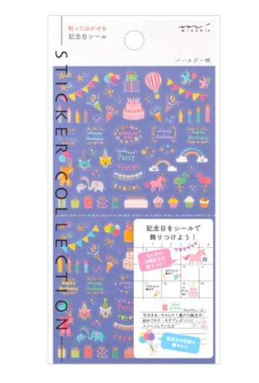 Midori Sticker Anniversary Birthday