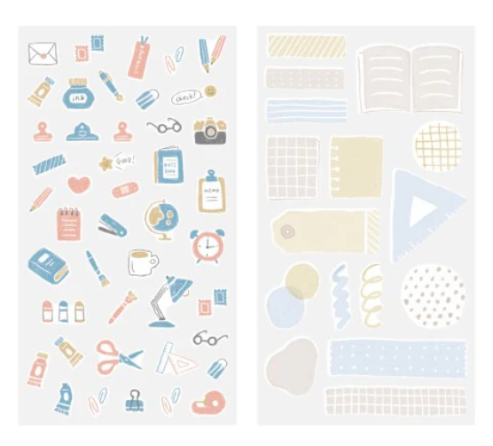Midori Sticker 2 Sheets Stationery