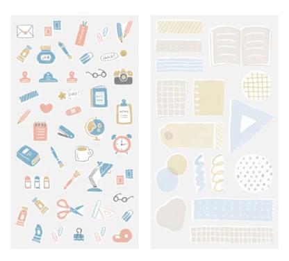 Midori Sticker 2 Sheets Stationery